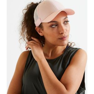 Czapka z daszkiem fitness Domyos. Czerwone czapki DOMYOS, bez wzorów, z materiału, sportowe. Za 39,99 zł.