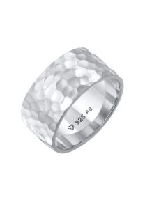 Elli Opaska damska Basic Hammered wykonana ze srebra próby 925 Sterling Silver Pierścionki 1 ct Damski. Szare pierścionki Elli, srebrne. Za 418,99 zł.