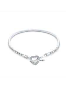 CHARM'S Srebrna bransoletka z elementem ozdobnym rozmiar: onesize. Szare bransoletki CHARM'S, z cyrkonią, srebrne. Za 197,63 zł.