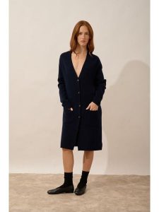 Just Cashmere Kaszmirowy kardigan "Dache" w kolorze granatowym rozmiar: M. Niebieskie kardigany Just Cashmere, z kaszmiru. Za 592,99 zł.