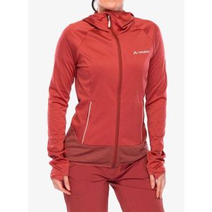 Bluza polarowa damska Vaude Tekoa Fleece Jacket II. Czerwone bluzy Vaude, xs, bez wzorów, z polaru, z kapturem. Za 356,99 zł.
