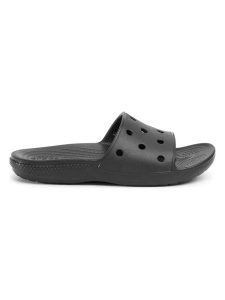 Crocs Klapki "Classic" w kolorze czarnym rozmiar: 41/42. Czarne klapki Crocs, bez wzorów, z otwartym noskiem, bez obcasa. Za 108,99 zł.