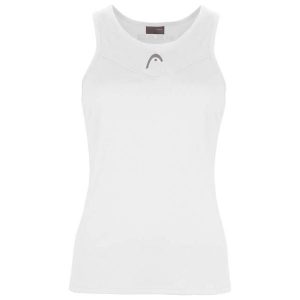 Damski tank top Head Easy Court. Białe topy Head, bez wzorów, z materiału, sportowe, bez kołnierzyka, bez ramiączek. Za 199,00 zł.