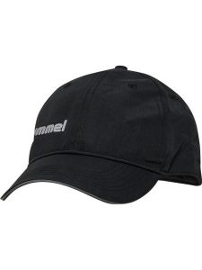 Czapka z daszkiem Hummel Basic Cap r. uniwersalny 089066. Czarne czapki Hummel, bez wzorów, z materiału, eleganckie. Za 69,00 zł.