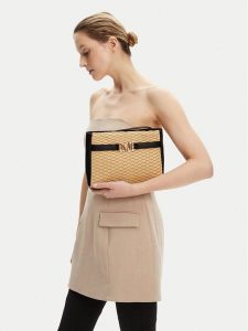 Max Mara Beachwear Torebka 2516511089650 Beżowy. Brązowe torebki klasyczne Max Mara Beachwear, bez wzorów, z materiału, bez dodatków. Za 474,99 zł.
