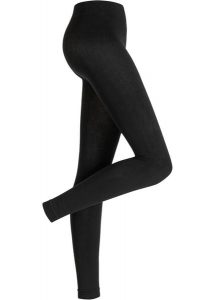 Legginsy termiczne z miękkim polarem 140 DEN. Czarne legginsy bonprix, bez wzorów, z polaru. Za 37,99 zł.
