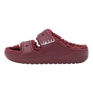 Klapki Dla Dorosłych Crocs Classic Cozzy Sandal. Fioletowe klapki Crocs, bez wzorów, z materiału, bez obcasa. Za 202,99 zł.