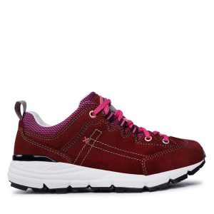 Trekkingi Olang. Czerwone buty sportowe Olang, bez wzorów, bez zapięcia, trekkingowe. Za 439,99 zł.