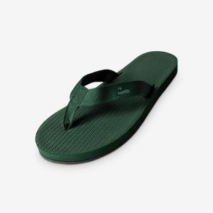 Klapki damskie - Easy Living Lite Leaf. Zielone klapki INDOSOLE, bez wzorów, z nylonu, bez obcasa. Za 132,00 zł.