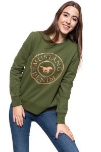 BLUZA MUSTANG DAMSKA Bea C Print 1009102 6348. Bluzy Mustang, s, bez wzorów, bez kaptura. Za 129,99 zł.