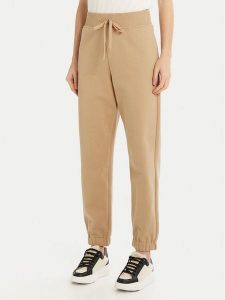 Weekend Max Mara Spodnie dresowe Olimpia 2515781031 Beżowy Regular Fit. Brązowe spodnie dresowe Weekend Max Mara, xl, bez wzorów, z bawełny. Za 409,99 zł.