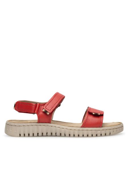 Go Soft Sandały WB-ULE-01 Czerwony. Czerwone sandały Go Soft, bez wzorów, ze skóry, bez obcasa, na płaskiej podeszwie, bez zapięcia. Za 104,99 zł.