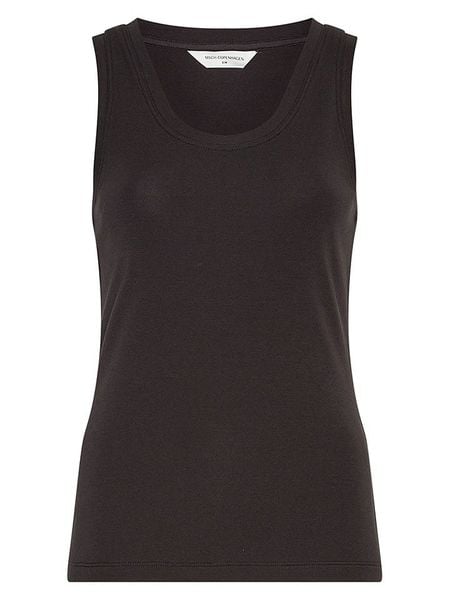 MOSS COPENHAGEN Top w kolorze czarnym rozmiar: L/XL. Czarne topy Moss Copenhagen, l, bez wzorów, bez kołnierzyka, bez ramiączek. Za 109,95 zł.