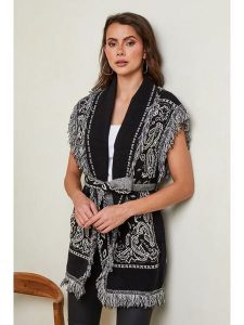 So Cachemire Kardigan "Albertirsa" w kolorze czarnym rozmiar: S. Czarne kardigany So Cachemire, z kaszmiru. Za 200,60 zł.