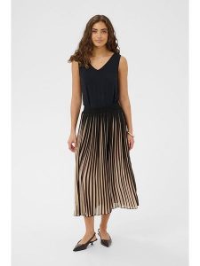 CULTURE Spódnica w kolorze beżowym rozmiar: XXL. Brązowe spódnice Culture, xxl, bez wzorów, midi. Za 130,99 zł.