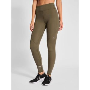 Legginsy damskie Newline Nwlchicago. Brązowe legginsy Newline, bez wzorów. Za 284,00 zł.
