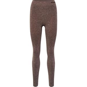 Damskie legginsy bezszwowe Hummel. Brązowe legginsy Hummel, bez wzorów, z dzianiny. Za 167,50 zł.