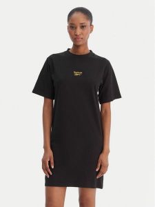 Reebok Sukienka codzienna Surya RK25502CCW Czarny Regular Fit. Czarne kombinezony Reebok, l, bez wzorów, z bawełny, bez kołnierzyka, bez ramiączek. Za 129,99 zł.