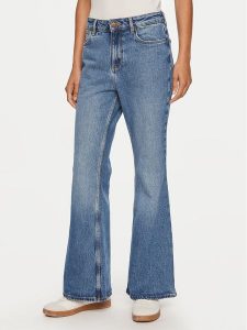 Wrangler Jeansy Fierce 112356799 Niebieski Flare Fit. Niebieskie jeansy Wrangler, bez wzorów, z bawełny. Za 249,99 zł.
