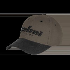 Czapka z daszkiem Rebel Active , kolor czarno-brązowy , rozmiar M. Czarne czapki REBEL ACTIVE, bez wzorów, z bawełny. Za 29,00 zł.