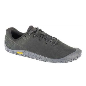 Damskie Skórzane Buty Do Biegania Vapor Glove 6. Szare buty trekkingowe Merrell, bez zapięcia. Za 713,99 zł.
