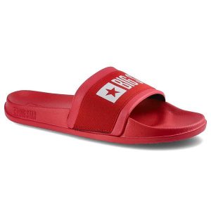 Czerwone Klapki Big Star Damskie Buty Profilowane. Czerwone klapki Big Star, bez wzorów, bez obcasa. Za 49,00 zł.