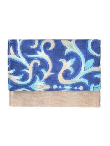 BLE Kopertówka w kolorze niebiesko-beżowym - 26 x 19 x 2 cm rozmiar: onesize. Brązowe torebki wieczorowe BLE, bez wzorów, z materiału, bez dodatków. Za 24,95 zł.