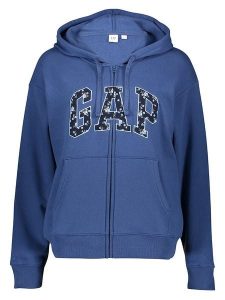 GAP Bluza w kolorze niebieskim rozmiar: XL. Niebieskie bluzy GAP, xl, bez wzorów, bez kaptura. Za 139,95 zł.