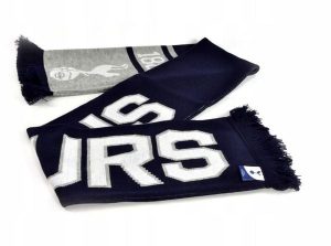 Szalik Tottenham Hotspur SPURS. Niebieskie szaliki TOTTENHAM HOTSPUR, bez wzorów. Za 114,90 zł.