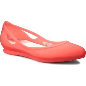 Baleriny CROCS - Rio Flat W 16265 Coral/Oyster. Balerinki marki Crocs. W wyprzedaży za 189,00 zł.