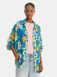 Billabong Koszula Summer Love EBJX603004 Niebieski Oversize. Niebieskie koszule Billabong, s, bez wzorów, z wiskozy, bez kołnierzyka, bez ramiączek. Za 279,99 zł.