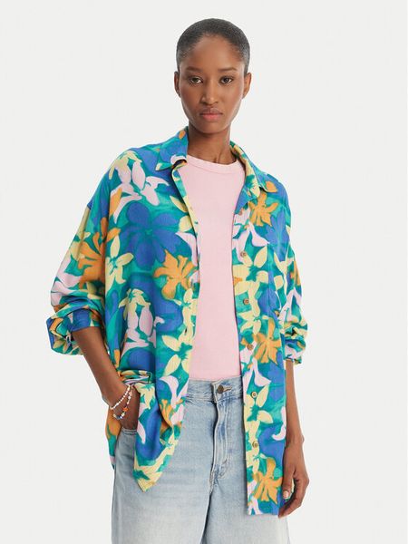 Billabong Koszula Summer Love EBJX603004 Niebieski Oversize. Niebieskie koszule Billabong, s, bez wzorów, z wiskozy, bez kołnierzyka, bez ramiączek. Za 279,99 zł.