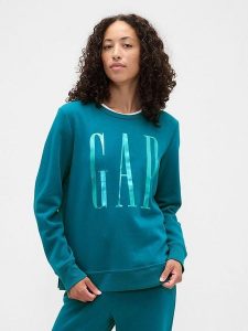 GAP Bluza w kolorze turkusowym rozmiar: M. Niebieskie bluzy GAP, m, bez wzorów, bez kaptura. Za 136,45 zł.
