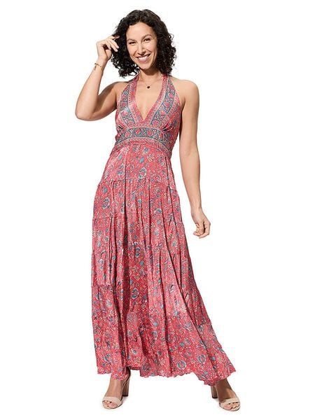 Ipanima Sukienka w kolorze różowym rozmiar: 34-40. Różowe sukienki Ipanima, bez wzorów, klasyczne, bez kołnierzyka, bez ramiączek, maxi. Za 78,47 zł.