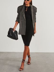 LA Angels Sukienka w kolorze czarnym rozmiar: L. Czarne sukienki LA Angels, l, bez wzorów, bez kołnierzyka, bez ramiączek, midi. Za 130,99 zł.