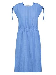 Sublevel Sukienka w kolorze niebieskim rozmiar: L. Niebieskie sukienki Sublevel, na co dzień, l, bez wzorów, bez kołnierzyka, bez ramiączek, midi, proste. Za 82,99 zł.