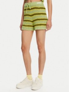 Element Szorty materiałowe Flip Knit ELJNS00118 Zielony Regular Fit. Zielone szorty Element, bez wzorów, z bawełny. Za 129,99 zł.