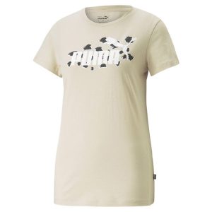 Koszulka treningowa damska Puma Ess Animal. Białe bluzki Puma, l, bez wzorów, sportowe, bez kołnierzyka, bez ramiączek. Za 218,00 zł.