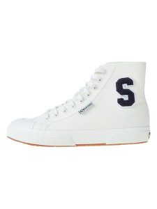 Superga Sneakersy "2295" w kolorze białym rozmiar: 44. Białe trampki Superga, z aplikacjami, z bawełny, za kostkę, bez zapięcia. Za 166,88 zł.