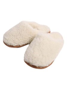 Kaiser Naturfellprodukte Klapki "Bella" w kolorze kremowym rozmiar: 36/37. Brązowe kapcie Kaiser Naturfellprodukte, bez wzorów, z materiału. Za 175,26 zł.