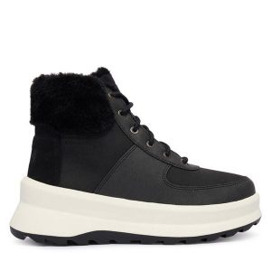 Śniegowce Helly Hansen. Czarne buty zimowe Helly Hansen, bez obcasa, bez zapięcia. Za 699,99 zł.
