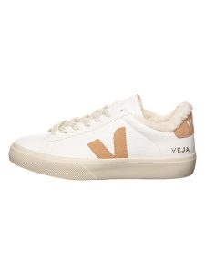 Veja Skórzane sneakersy "Campo" w kolorze biało-beżowym rozmiar: 41. Białe trampki Veja, bez wzorów, z materiału, bez zapięcia. Za 421,67 zł.
