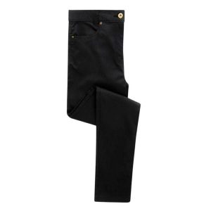 Chinosy Damskie O Wyglądzie Denimu. Czarne chinosy PREMIER, bez wzorów, z denimu. Za 152,99 zł.