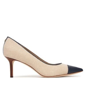 Szpilki LAUREN RALPH LAUREN. Brązowe szpilki Lauren Ralph Lauren, bez wzorów, bez obcasa. Za 656,99 zł.