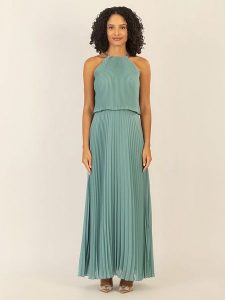 APART Sukienka w kolorze zielonym rozmiar: 34. Zielone sukienki Apart, z aplikacjami, bez kołnierzyka, bez ramiączek, maxi. Za 260,99 zł.