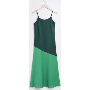 Satynowa sukienka maxi - Zielony. Sukienki marki Reserved. W wyprzedaży za 59,99 zł.