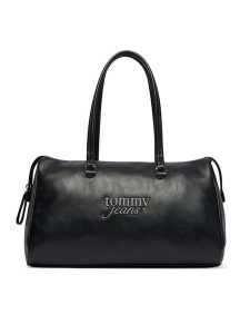 Tommy Jeans Torebka Tjw Bold Script AW0AW19054 Czarny. Czarne torebki klasyczne Tommy Jeans, bez wzorów, z jeansu, bez dodatków. Za 529,99 zł.