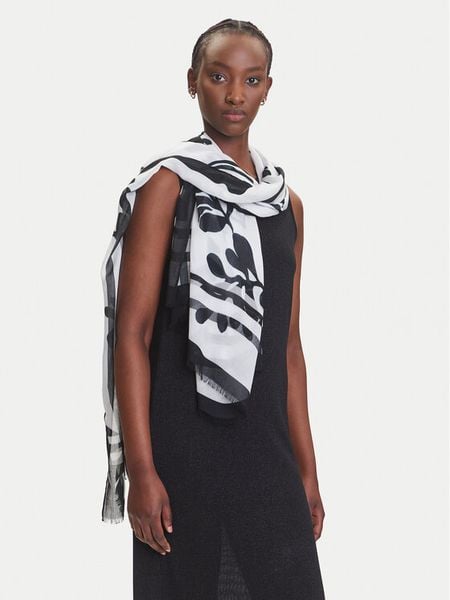 Marella Szal Bracco 2513541087 Biały. Białe rękawiczki Marella, bez wzorów, z wiskozy. Za 209,99 zł.