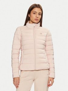 Guess Kurtka puchowa V4YL04 WF3X0 Różowy Regular Fit. Czerwone kurtki Guess, xs, z aplikacjami, z puchu, bez kaptura. Za 599,99 zł.