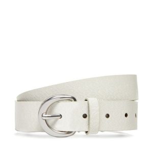 Pasek Damski Calvin Klein. Białe paski Calvin Klein, bez wzorów. Za 169,99 zł.